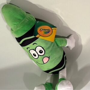 2023 CRAYOLA SCREAMIN' GREEN PLUSH CRAYON 18 INCH PLUSH COLLECTIBLE WITH TAGS